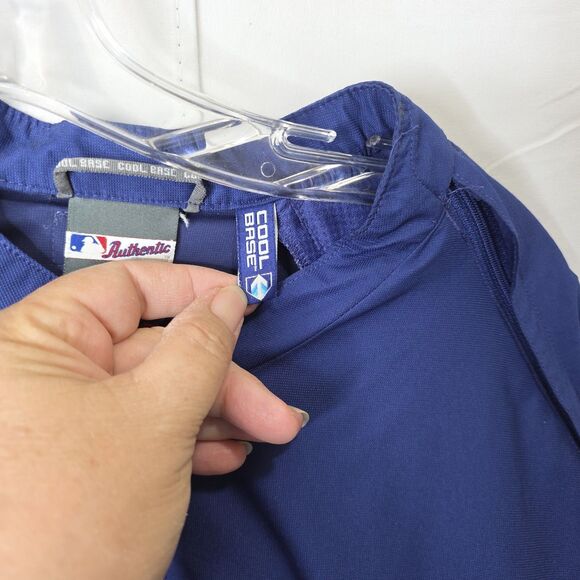 Majestic Texas Rangers Pullover Windbreaker Cool Base L Embroidered Logo Basebal - Picture 11 of 15